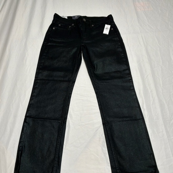 Gap Cheeky Straight High Rise Jeans Womens 2 26 Sky Gray Raw Hem Ankle Crop 90s - Picture 2 of 7